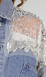 Blauw Denim Jasje met Glitter Details