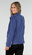 Donkerblauwe Jeans Blazer met Buttons