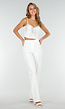 Witte Push Up Strass Bustier