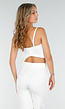 Witte Push Up Strass Bustier