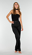 Zwarte Bodysuit met Vaste Choker