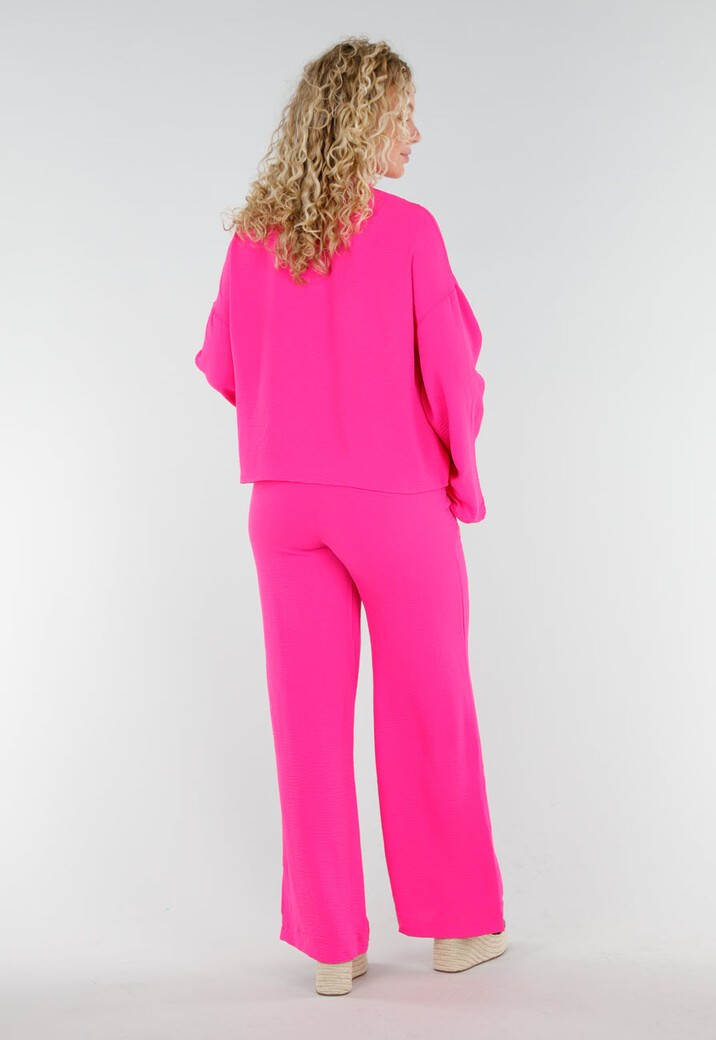 Fuchsia 2-Piece Set met Striksluiting en Stretch