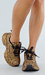 Luipaard Glitter Chunky Sneakers