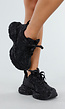 Zwarte Glitter Chunky Sneakers