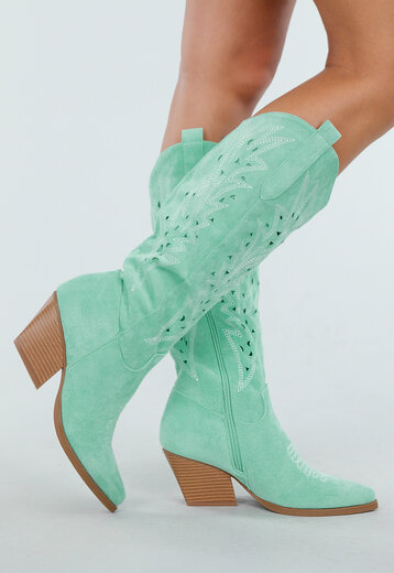 Mint Suèdelook Cowboylaarzen