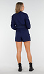 Navy Set met Cropped Bomberjasje en Skort met Zakken