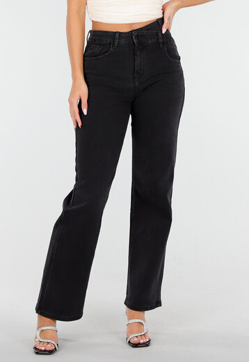 Zwarte Straight Stretch Jeans