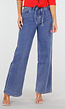 Stretch Jeans met Strikkoord Blauw