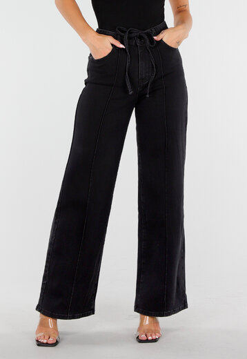 Zwarte Wide Leg Jeans