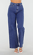 Blauwe Wide Leg Jeans