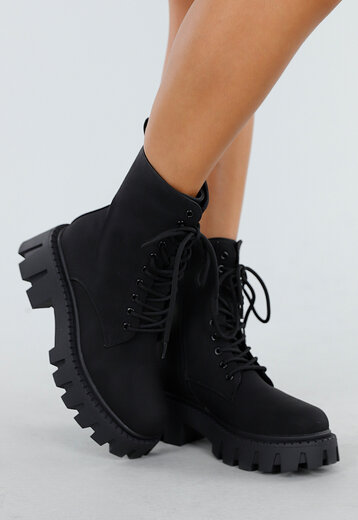 Zwarte Grove Veterboots