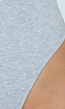 Grijze Bodysuit met Spaghetti Bandjes en Pads