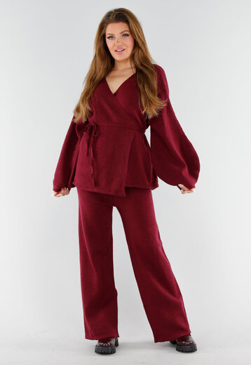 GIGOGOU Tweedelige set voor dames, bestaande uit een trui, een casual