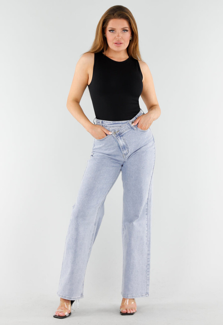 Naadloze Shaping Top in Zwart met Hoge Halslijn