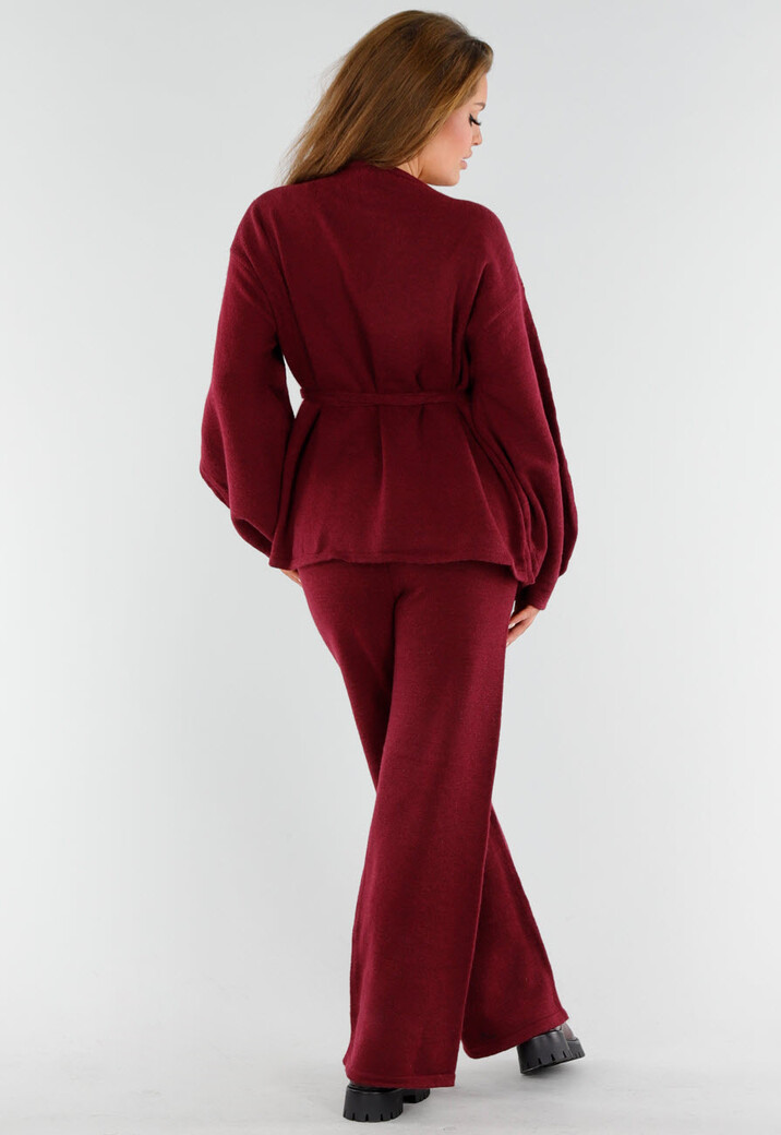 Bordeaux Veterlaarzen met Grove Zolen en Rits