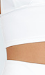 Witte Halter Crop Top met Diepe V-Hals