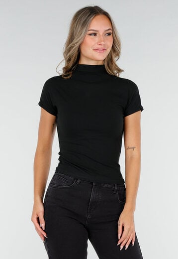 Zwarte Top met Col