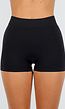 Zwarte Shapewear Short met Hoge Taille en Stretch