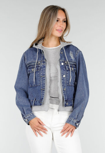 Denim Jas met Capuchon