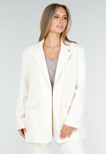 Crème Oversized Blazer