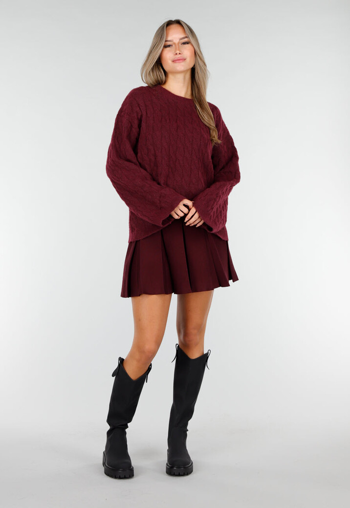 Zwarte Kniehoge Laarzen met Grove Zool en Rits