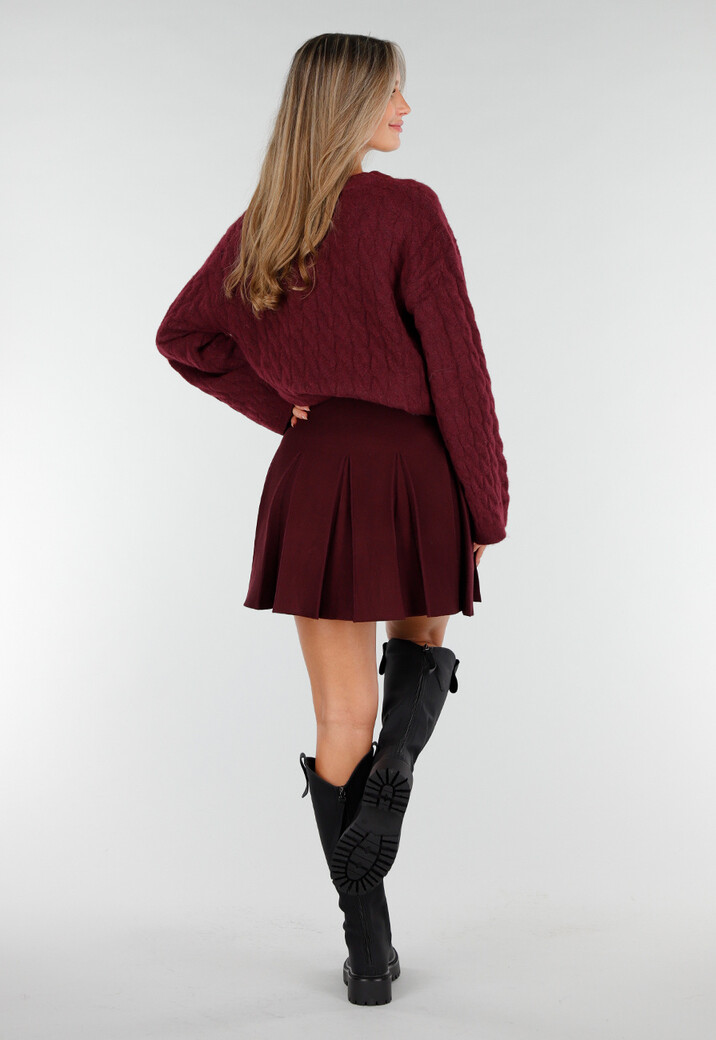 Zwarte Kniehoge Laarzen met Grove Zool en Rits