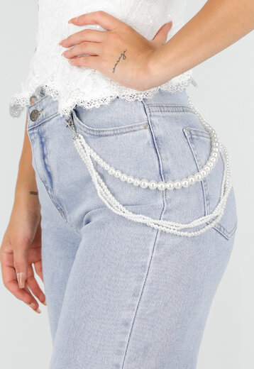 Witte Parel Broekketting