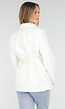 Witte Blazer met Ceintuur