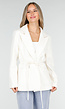 Witte Blazer met Ceintuur