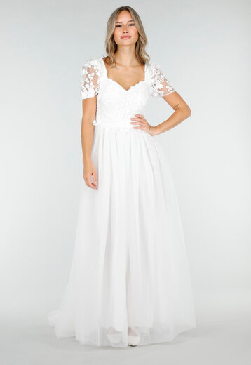 Witte Trouwjurk met Tule