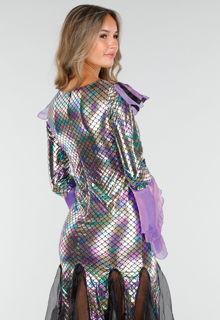 Zeemeermin Party Kostuum met Lange Rok