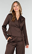 Donkerbruine Wrap Blazer