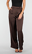 Donkerbruine Wide Leg Broek