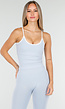 Lichtblauwe Push Up Sporttop