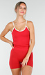 Sportieve Top in Rood met Push Up Effect