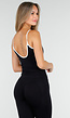 Zwarte Sportieve Top met Push Up Effect