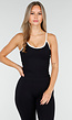Zwarte Sportieve Top met Push Up Effect