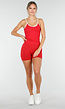 Sportieve Top in Rood met Push Up Effect