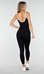 Zwarte Sportieve Top met Push Up Effect