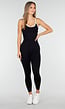 Zwarte Sportieve Top met Push Up Effect
