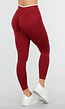 Bordeaux Sportlegging met Hoge Taille en Stretch