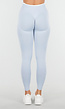 Lichtblauwe Sportlegging met Hoge Taille en Stretch