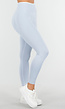 Lichtblauwe Sportlegging met Hoge Taille en Stretch