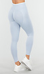 Lichtblauwe Sportlegging met Hoge Taille en Stretch