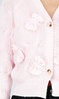 Roze Gebreid Vest met Strikdetails en Knopen