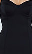 Zwarte Shapewear Onderjurk met Beugel Cups