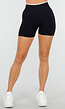Sportieve Shorts in Zwart met Witte Tailleband