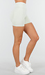 Sportieve Shorts in Groen met Witte Tailleband