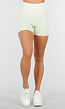 Groene Sportshort met Hoge Taille en Stretch
