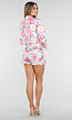 Two Piece Set met Roze Bloemenprint